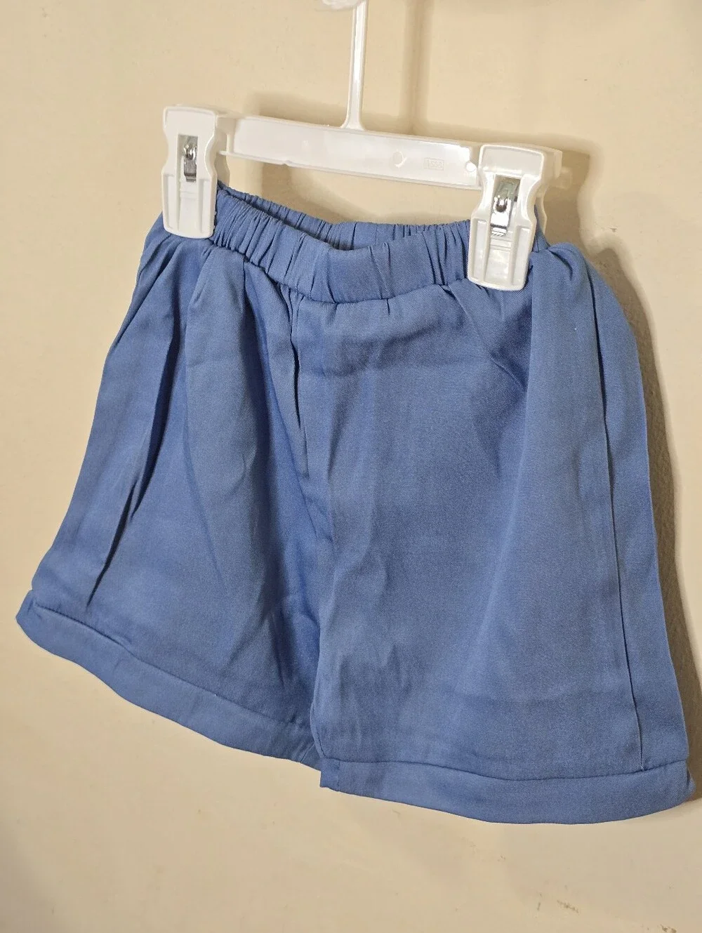 Girls White Eyelet Ruffle Tank & Blue Shorts Set Size 120 Summer Outfit Bow